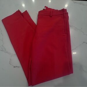 MANGO suits women’s Red Chino dress pants Ankle pants . Sz 6